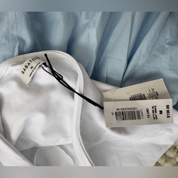 Aritzia Fluid Poplin Dress Skyline Blue - Picture 8 of 8